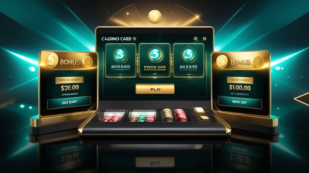 Painel de bônus do Sol Casino com cards promocionais e fichas brilhando